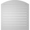 Ekena Millwork Arch Top Surface Mount PVC Gable Vent: Non-Functional, w/2"W x 1-1/2"P Brickmould Frame, 30"W x 30"H GVPAR30X3002SN - alternate 4